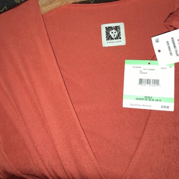 Anne Klein Rust below the knee dress - Picture 3 of 3